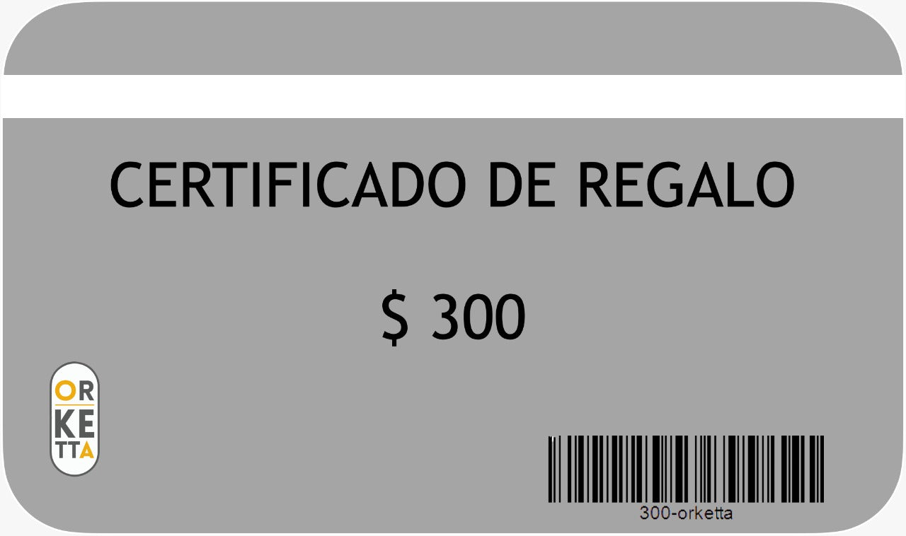 Tarjeta de Regalo Orketta